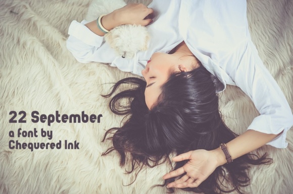 22 September Typeface for Modern Maker Brands