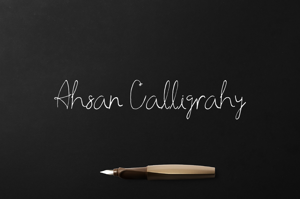 Ahsan Calligraphy Font for Modern Web Design