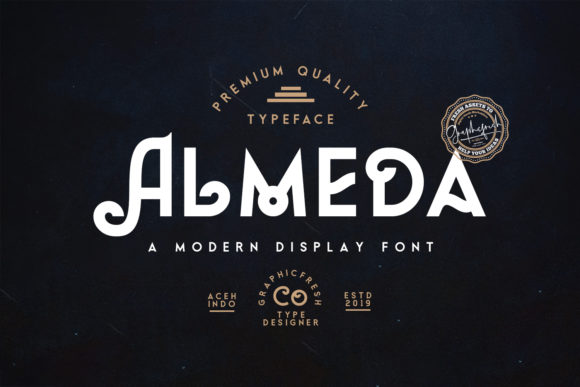 Almeda: A Modern Display Font for Vintage Branding