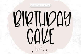 Birthday Cake Font for Editorial Design