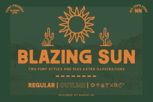 Blazing Sun: A Vintage Typeface for Bold Branding