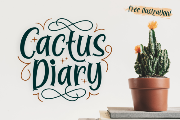Cactus Diary Display Font for Web Design