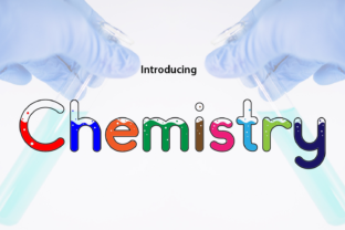 Chemistry Display Font for Editorial Design