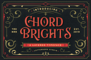 Chord Brights: A Vintage Display Font for Web Design