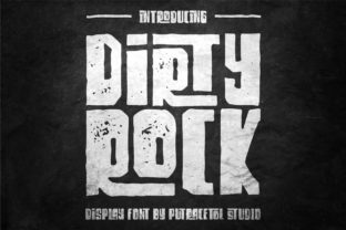 Dirty Rock Font for Bold Editorial Design