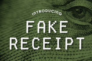 Fake Receipt Font for Retro Campaign Design