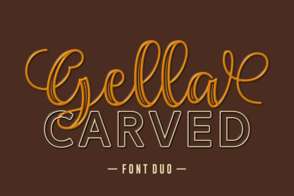 Gella Carved Duo Font for Crafters