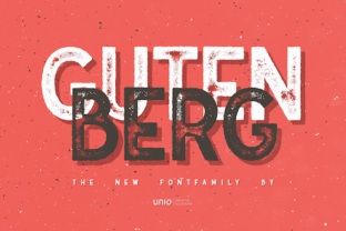 Gutenberg Family Typeface for Makers