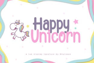 Happy Unicorn Font for Crafters and Sellers