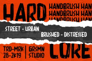 Hardcore Font: Bold Display Typography for Urban Design