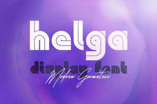 Helga: A Modern Inline Font for Bold Campaigns