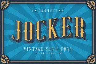 Jocker Family: Vintage Display Fonts for Makers