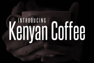 Kenyan Coffee Typeface for Editorial Design