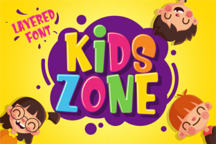 Kids Zone: A Playful Display Font for Digital Brands