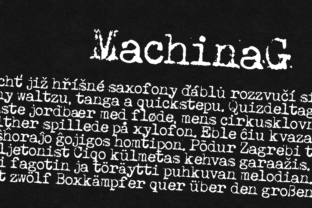 Machina G: A Typewriter Font for Bold Branding