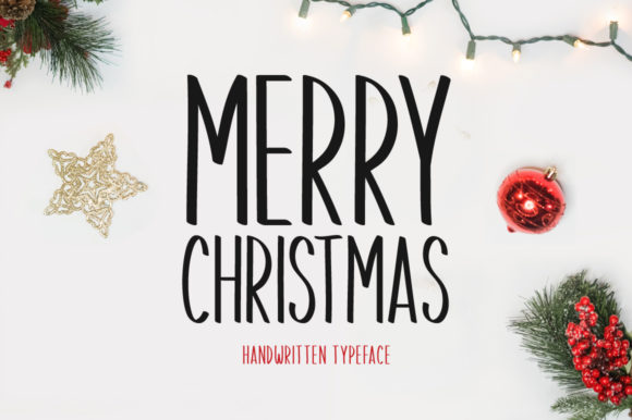Merry Christmas Font for Web Design
