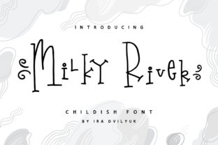 Milky River Font: A Playful Typeface for Small Business Branding
