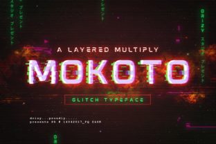 Mokoto Font Review: Glitchy Digital Display Type