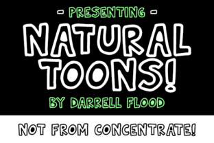 Natural Toons: A Playful Display Font for Makers