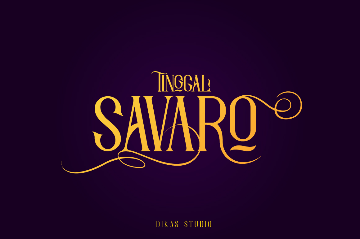 Savaro Font: Elevate Your Brand with Retro Elegance