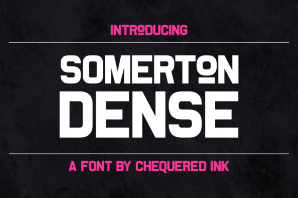 Somerton Dense Typeface for Bold Branding