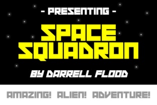 Space Squadron Font for Bold Sci-Fi Branding