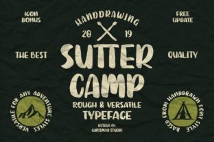 Sutter Camp Font: A Rugged Display for Modern Design