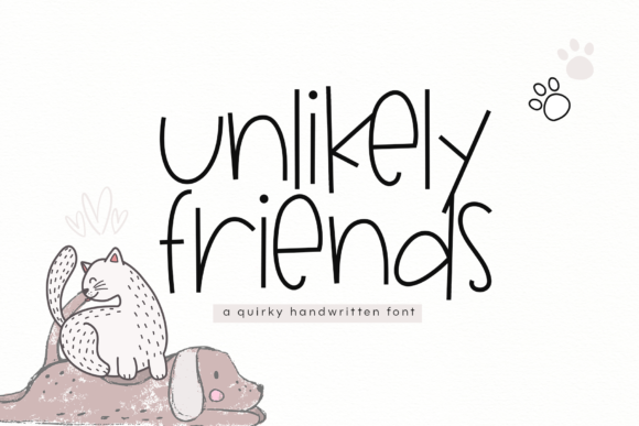 Unlikely Friends Typeface for Branding