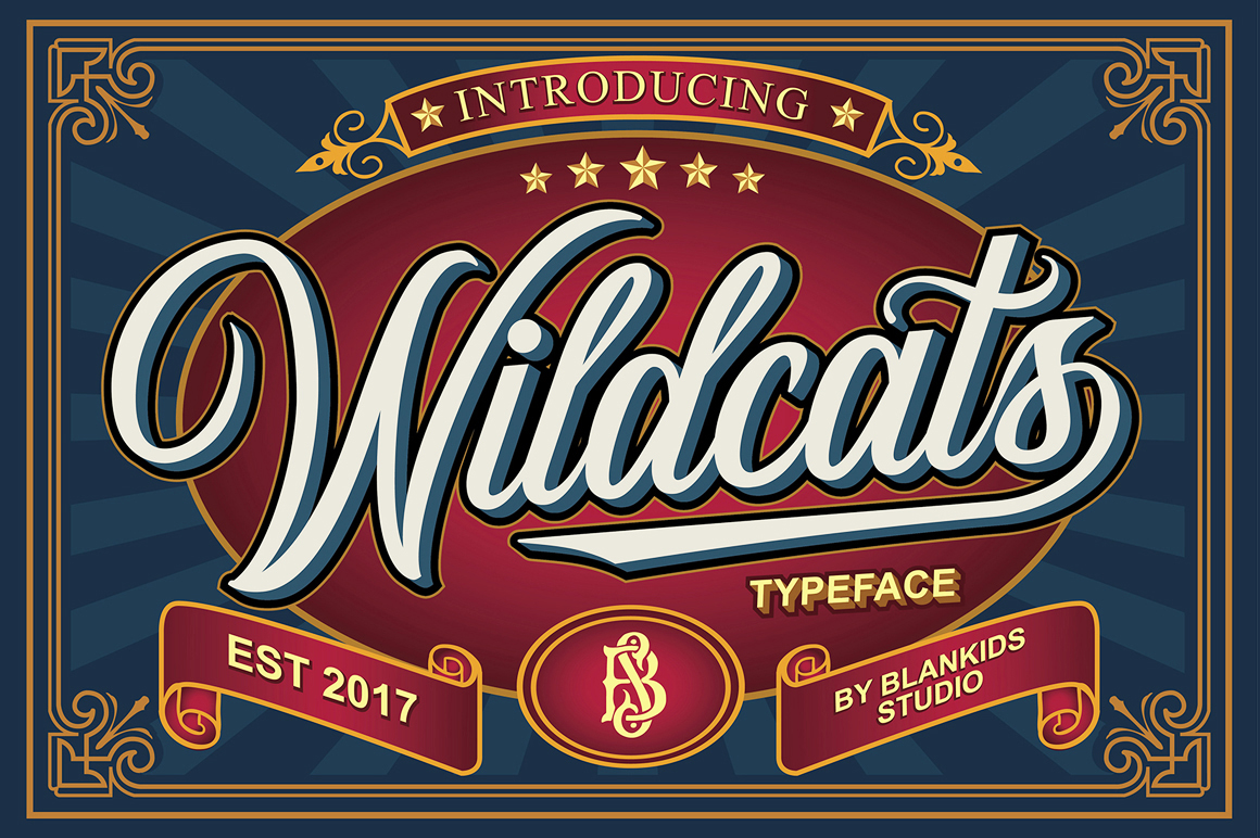 Wildcats: A Vintage Script Font for Bold Branding